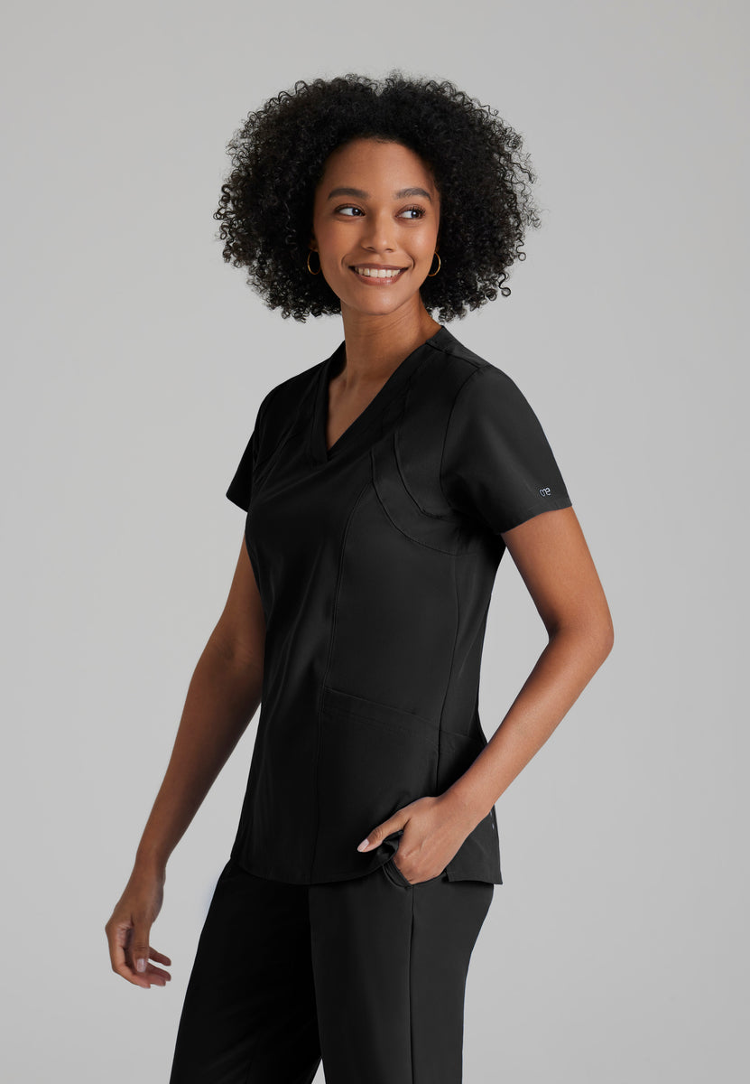 Racer Scrub Top – Mesh Back, Athletic Fit | Barco One