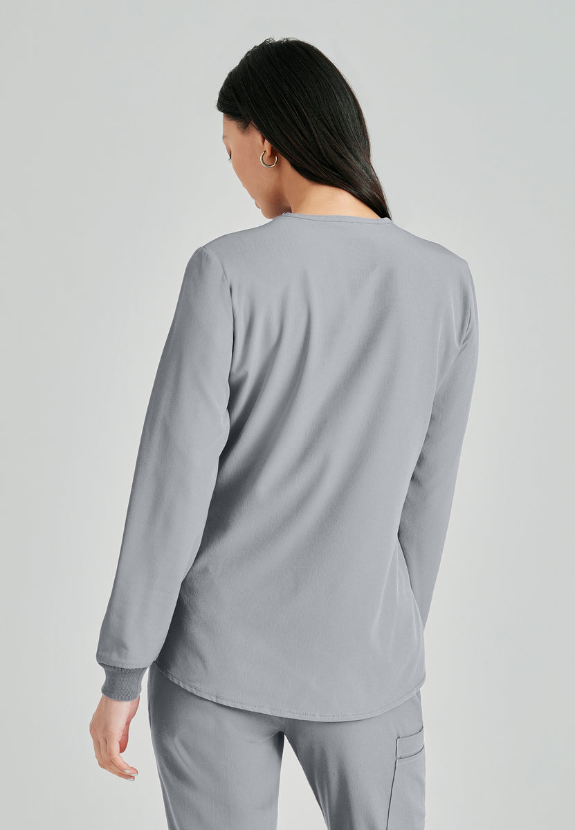 Women's Warm-Up Scrub Jacket With Eco-Friendly Stretch Fabric by Skechers