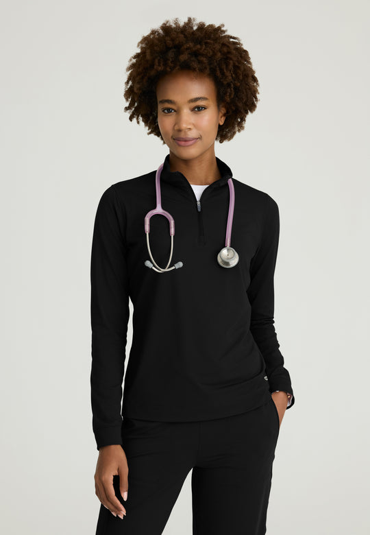 Atlas Women's Mock Neck Long Sleeve Top