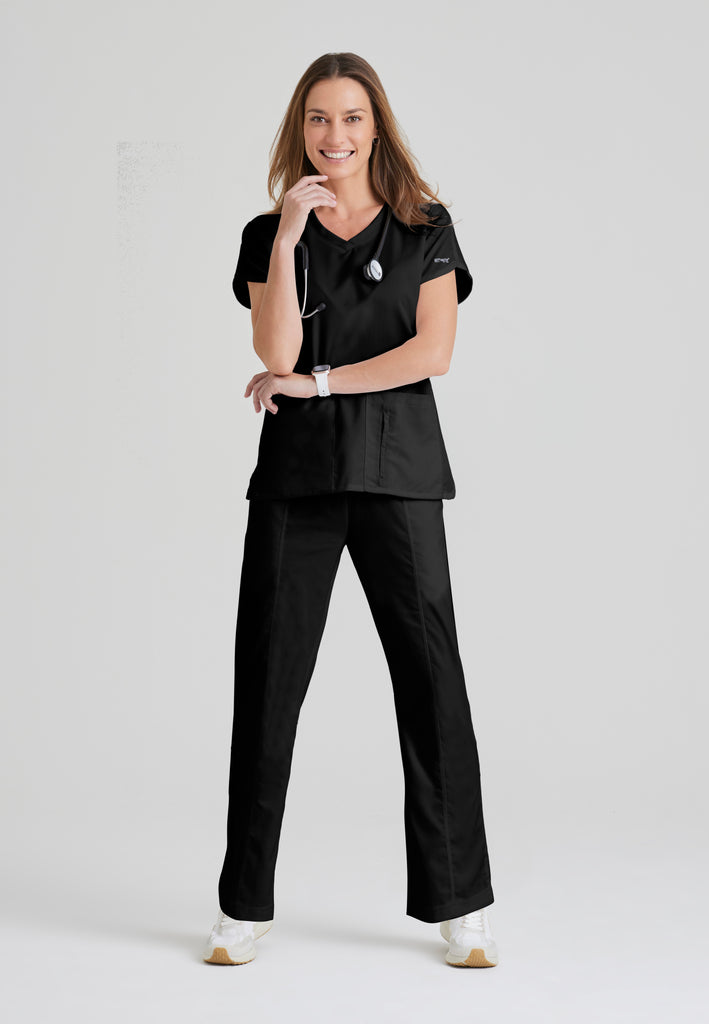 Grey's Anatomy Classic Riley Top  3 Pocket V-Neck Scrub Top – Barco