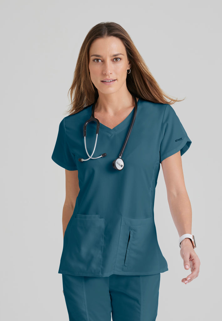 Cora 4-Pocket Scrub Top