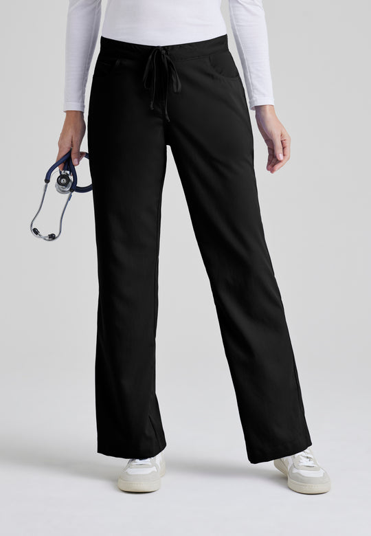 Riley 5-Pocket Mid-Rise Flared Leg Scrub Pant