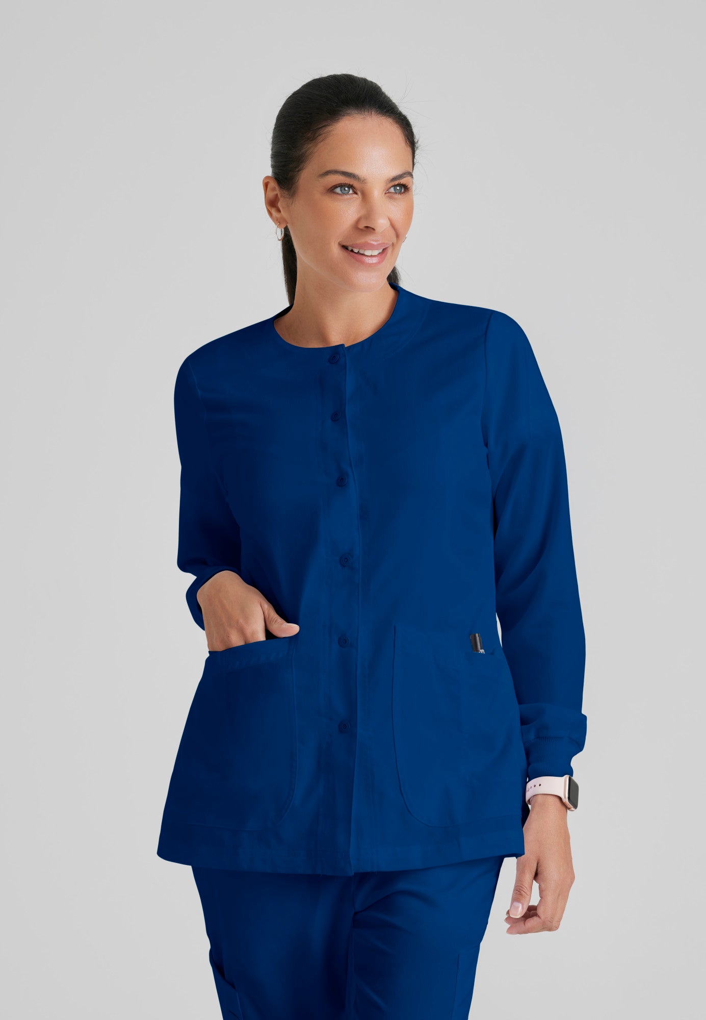 Bo'sGladRags WharfRat シャツジャケット　バーンストーマーズ Jamie Warm-Up Jacket – Zip Front, Soft Feel | Grey's Anatomy™ by