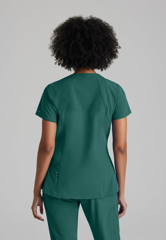 Racer 4-Pocket V-Neck Scrub Top
