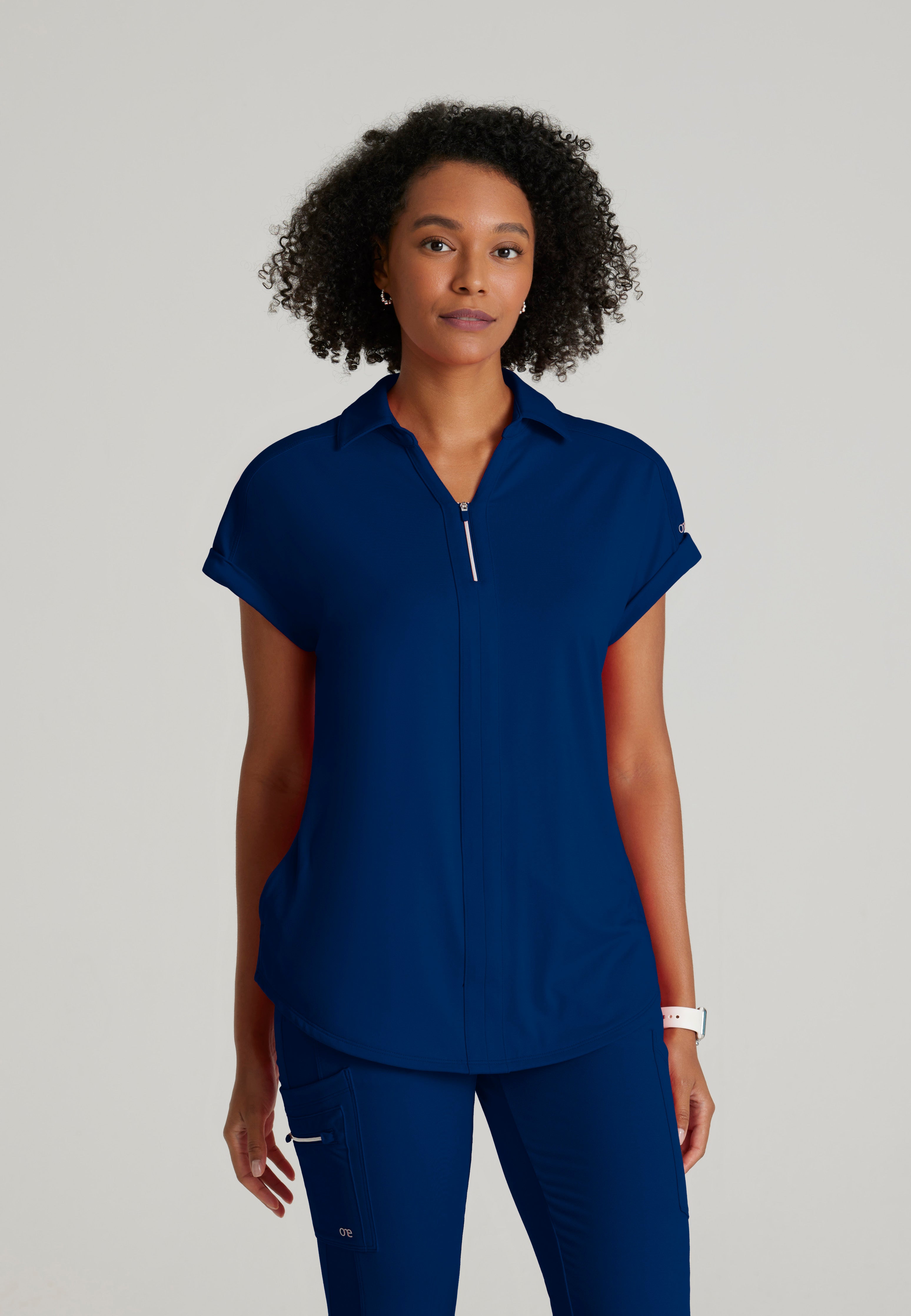 Engage Knit Scrub Top – Breathable, Crew Neck | Barco One