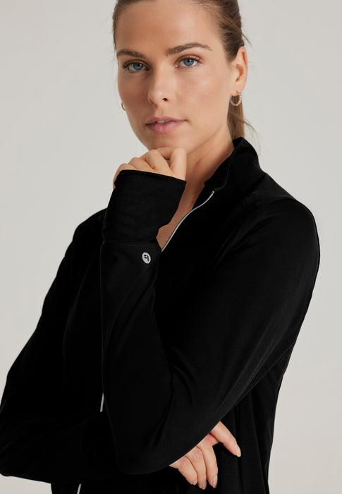 Barco One Performance Knit Women s Kangaroo Pocket Zip Up Warm Up