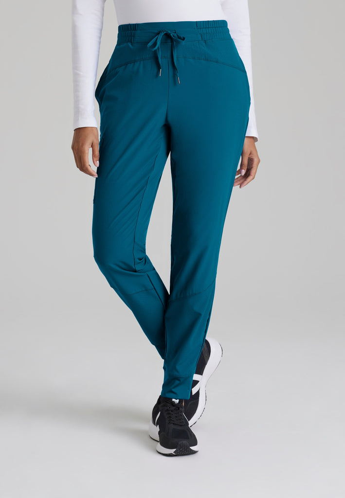 Front View of the Boost Jogger Scrub Pant in Bahama from Barco One