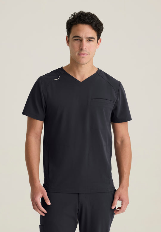 Phoenix Men's 3-Pocket Rib Knit V-Neck Top