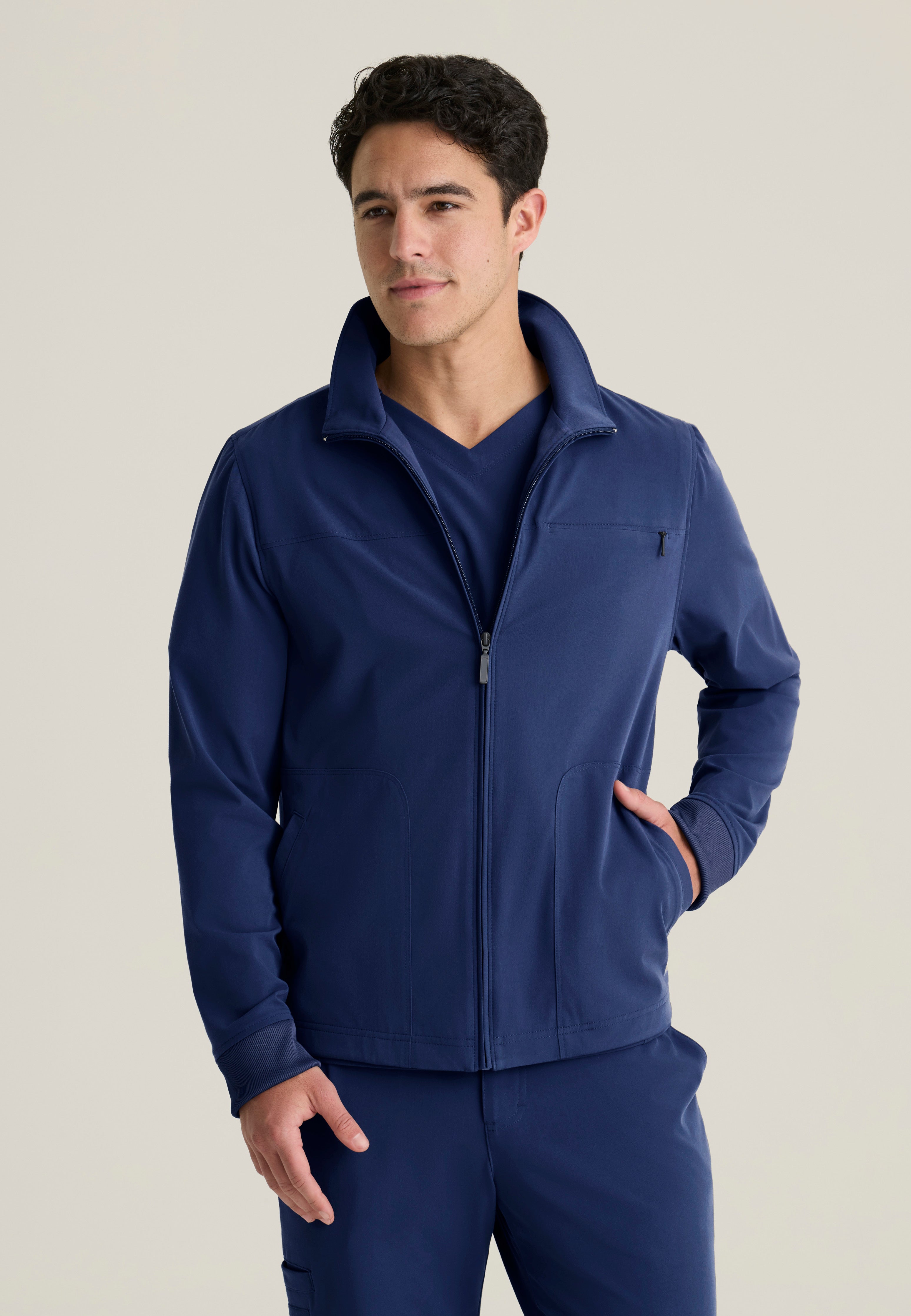 Phoenix Men's 5-Pocket Collared Zip-Front Warm-Up Jacket – Barco