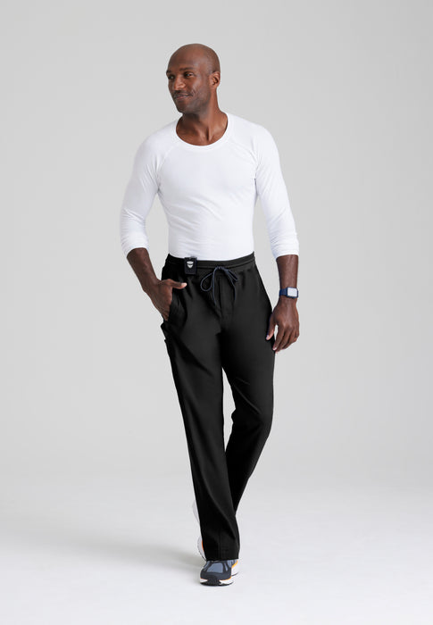 Hudson Men's Scrub Pant – Drawstring Waist, Straight-Leg | Grey's