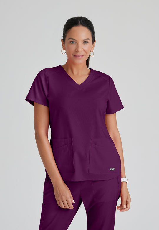 Emma 4-Pocket V-Neck Scrub Top