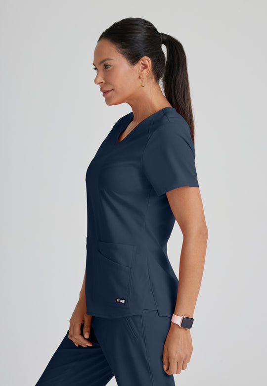 Emma 4-Pocket V-Neck Scrub Top