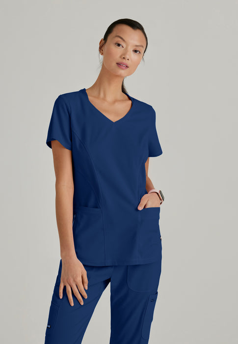 Nursing pajamas with back zipper steel blue - Free shipping