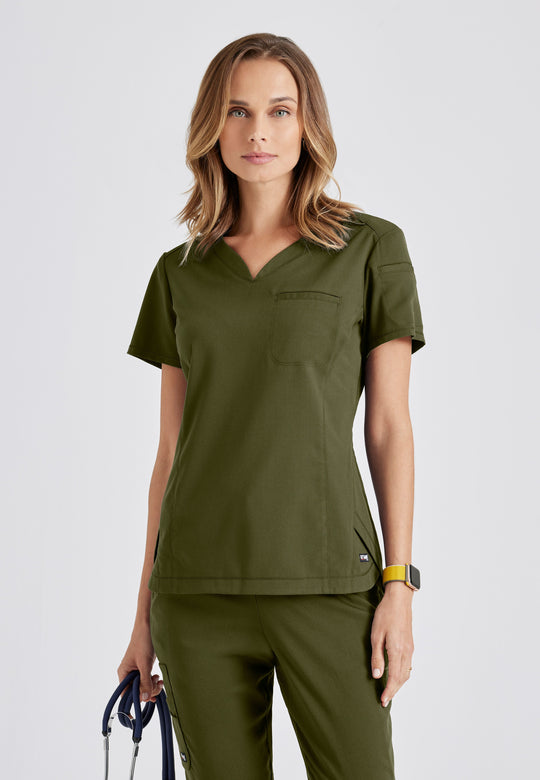 Capri Tuck-in Scrub Top