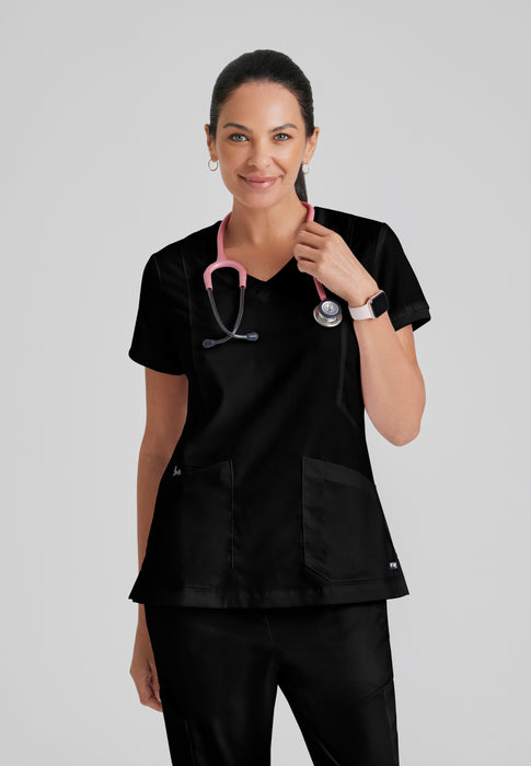 Grey's Anatomy Classic Kira Top  Women's V-Neck Scrub Top – Barco