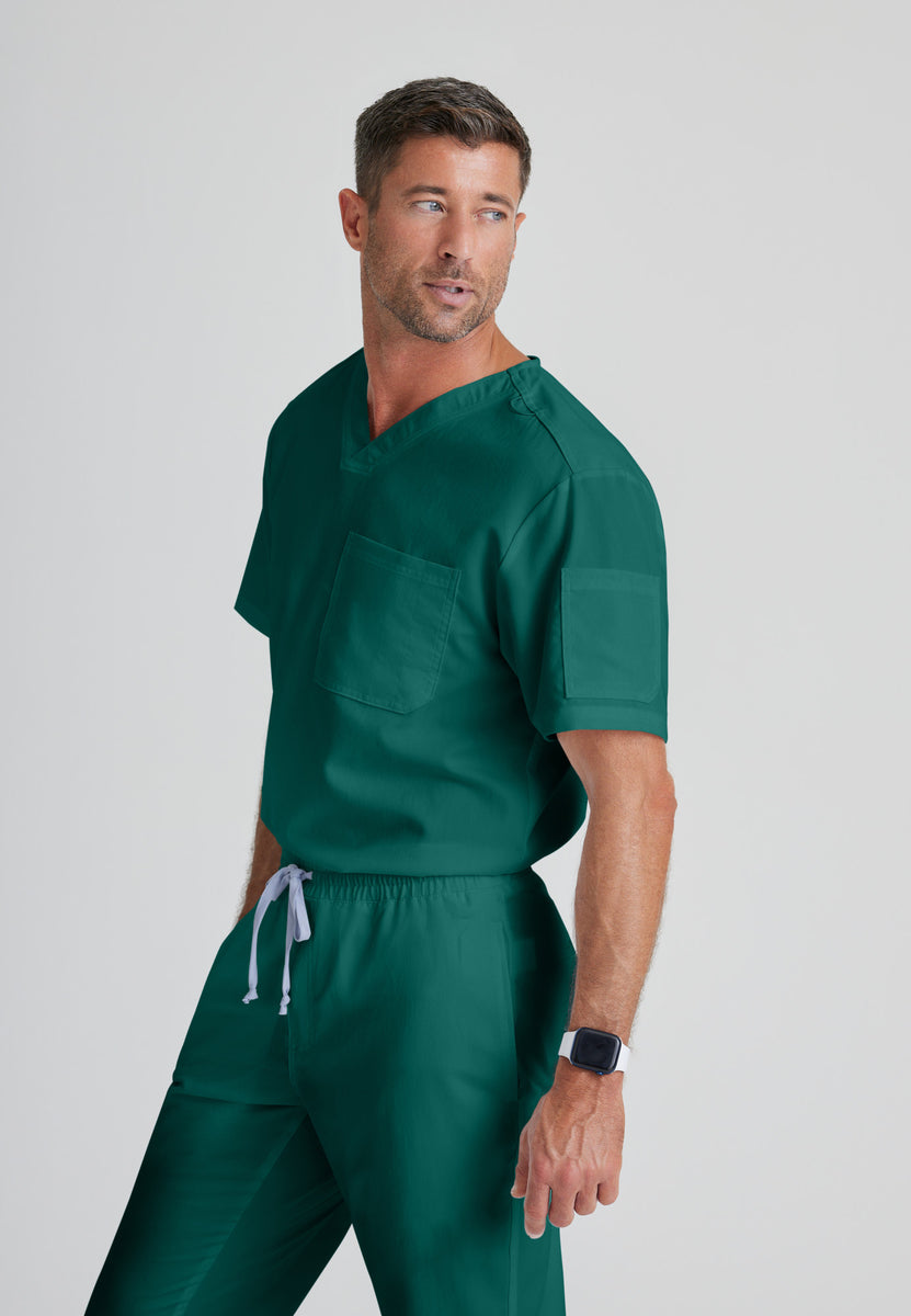 Grey's Anatomy Classic Evan Top-V-Neck Men's Scrub Top – Barco