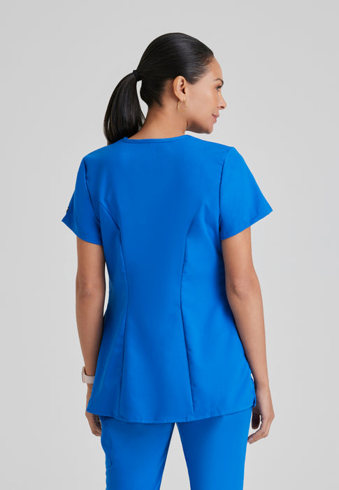 Women's Modern Scrub Jacket Royal Blue