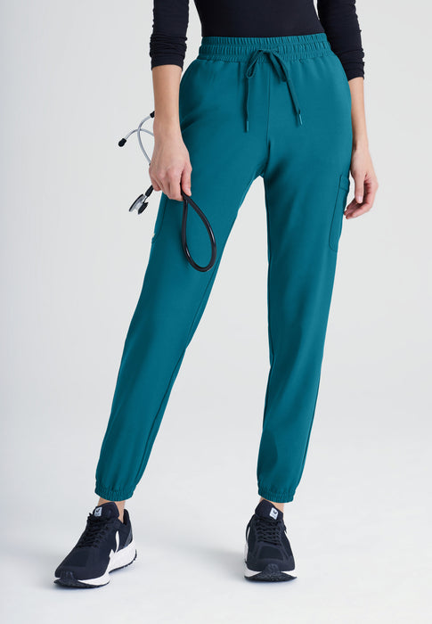 Women's High-rise Modern Ankle Jogger Pants - A New Day™ Teal Xl