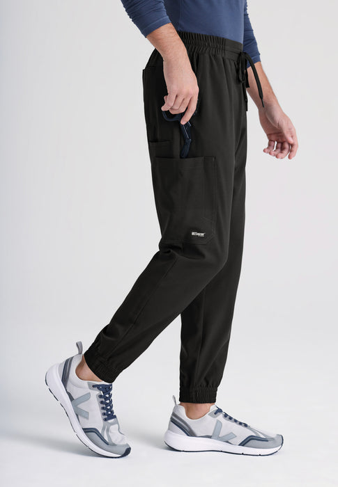 Men's Black Utility Jogger Pants Drawstring Pockets All In Motion XXL