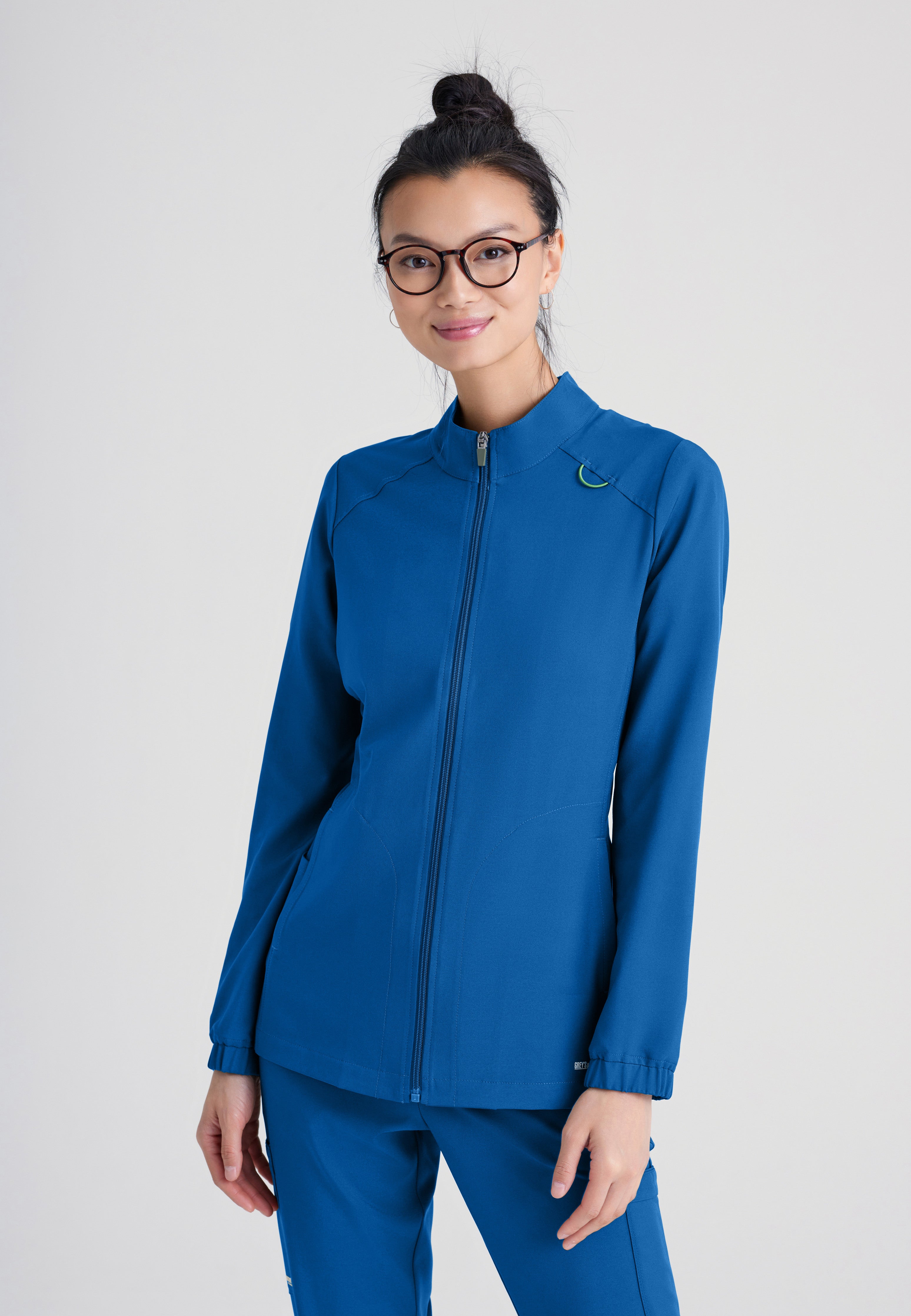 Virtue Warm-Up Jacket – Rib Trim, Zip Front | Grey's Anatomy™ by