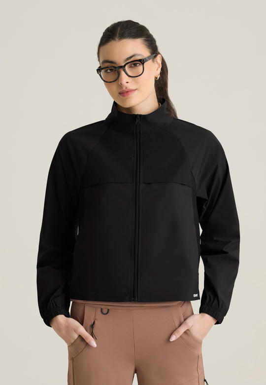 Crystal Women's 4-Pocket Zip-Front Windbreaker Jacket