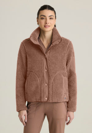 Carol Women's 5-Pocket Mock Neck Snap Front Jacket