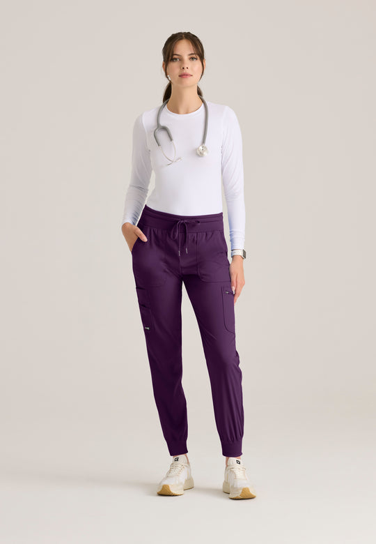 Carly 7-Pocket Mid-Rise Jogger Scrub Pant - Sale