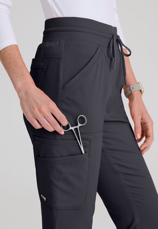Kristi 7-Pocket Knit Waistband Fit & Flare Pant