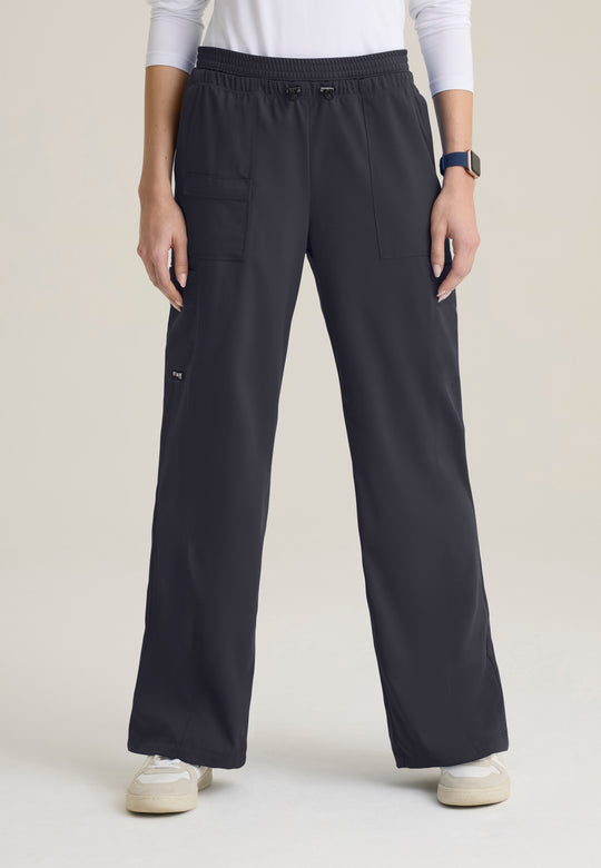 Nina Women's 7-Pocket Layered Waistband Wide Leg Pant