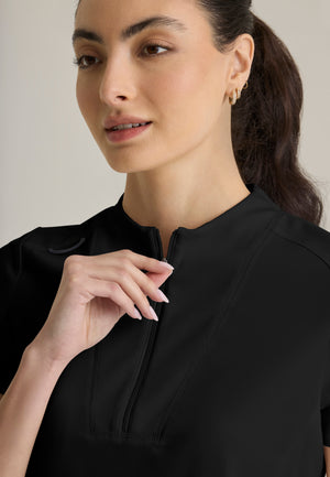 Kristi 2-Pocket Knit Micro-Funnel Top