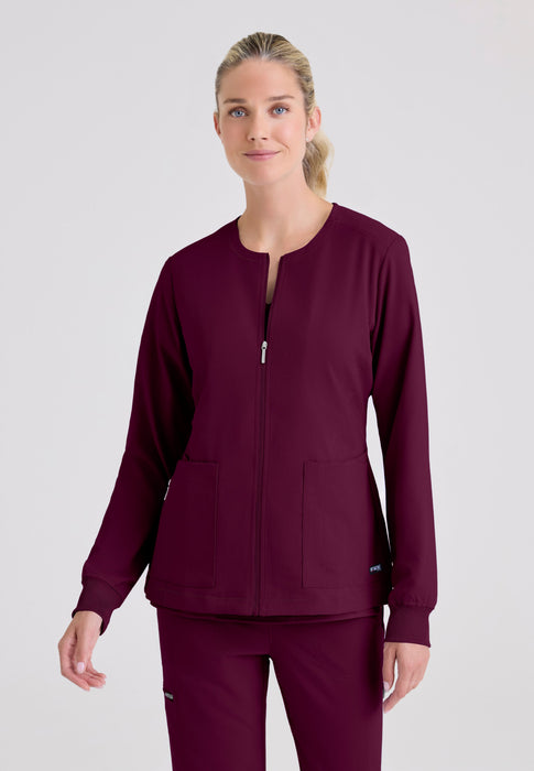 Gianna Scrub Jacket – Soft Touch, Zip Front | Grey's Anatomy™ by
