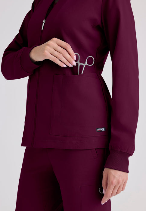 Gianna Scrub Jacket – Soft Touch, Zip Front | Grey's Anatomy™ by