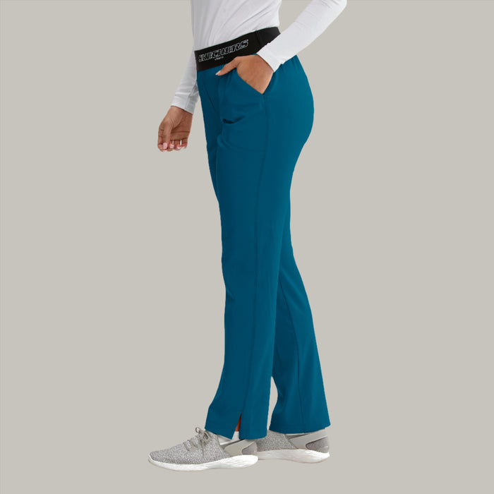 Breeze 3-Pocket Mid-Rise Straight Leg Scrub Pant