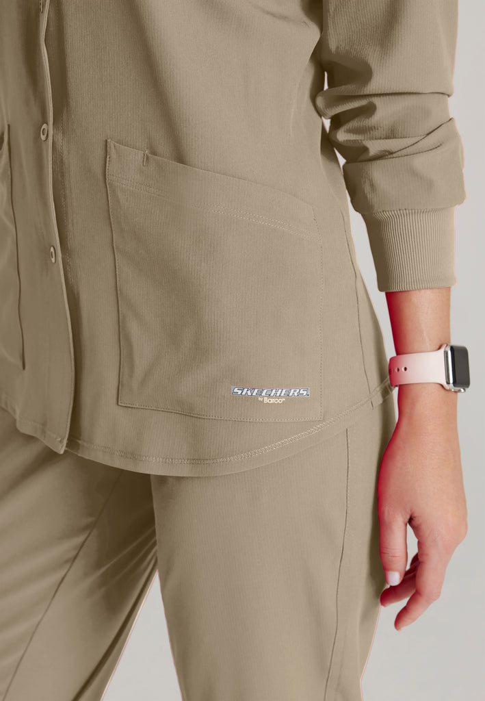 Stabilty 2-Pocket Crewneck Snap-Front Jacket – Scrub Barco