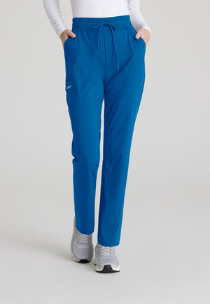 Reach Shirred Waistband Slim and Straight Pant
