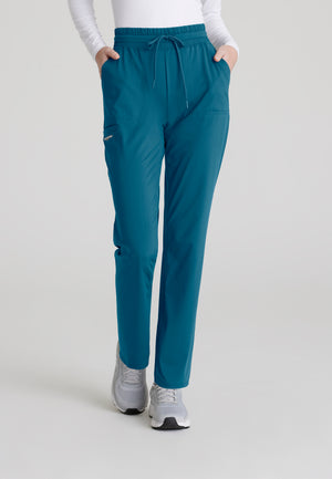 Reach Shirred Waistband Slim and Straight Pant