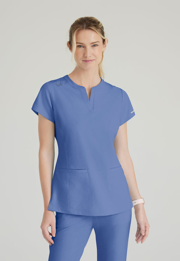 Coast Placket V-Neck Top