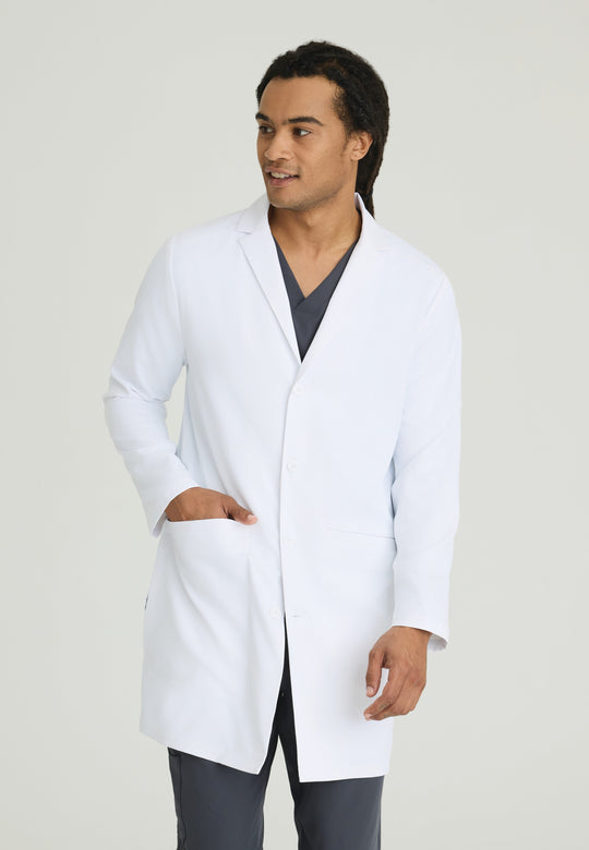 Emerge Men's 3 Pocket 36" 4-Button Lab Coat