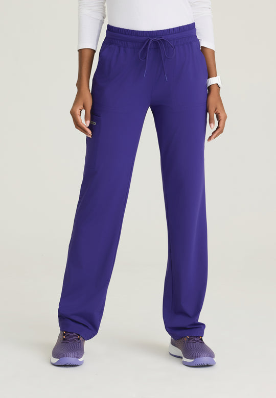 Reach Shirred Waistband Slim and Straight Pant
