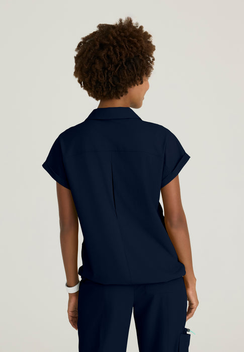 Charlie 3-Pocket Shirt Collar Dolman Sleeve Top – Barco
