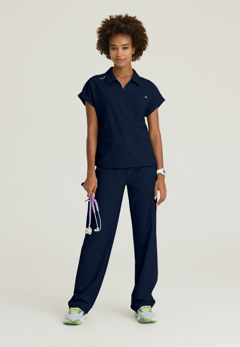 Charlie 3-Pocket Shirt Collar Dolman Sleeve Top – Barco