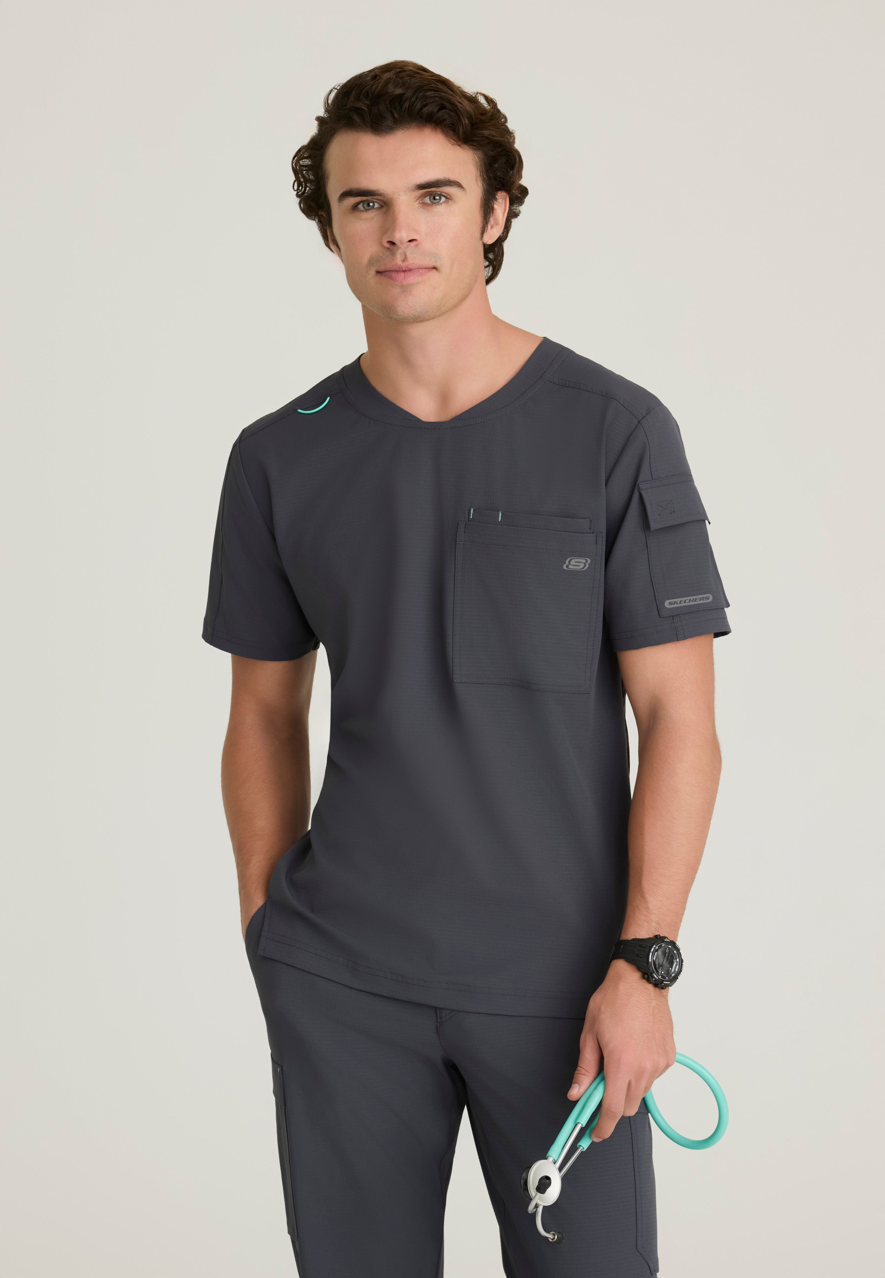 Station 3-Pocket Round Neck High-Low Hem Top – Barco