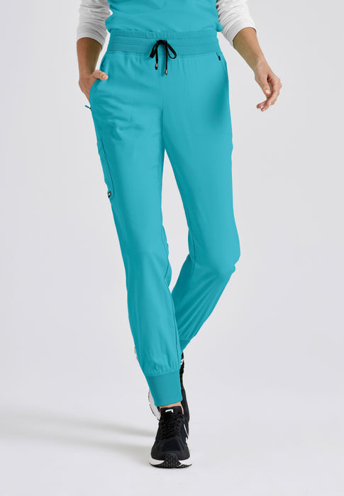 Ribbed Pants - Light turquoise - Ladies